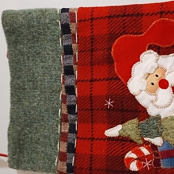 Santa & Snowman Christmas Stocking - Picture 2 of 11